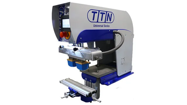 TTN Universal 200 TC 2-color pad printing machine, an industrial equipment for efficient two-color precision marking, distributed by Automark
